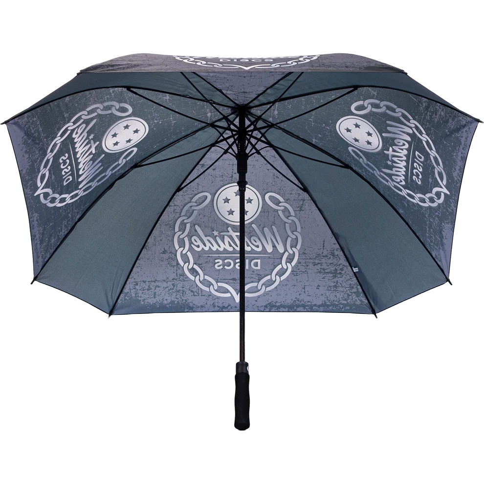 Westside Discs Regenschirm 60" Arc Umbrella Brushed Aluminium