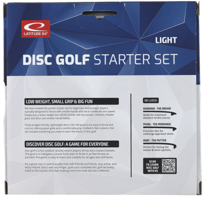 Latitude 64° Disc Golf Starter Set Light
