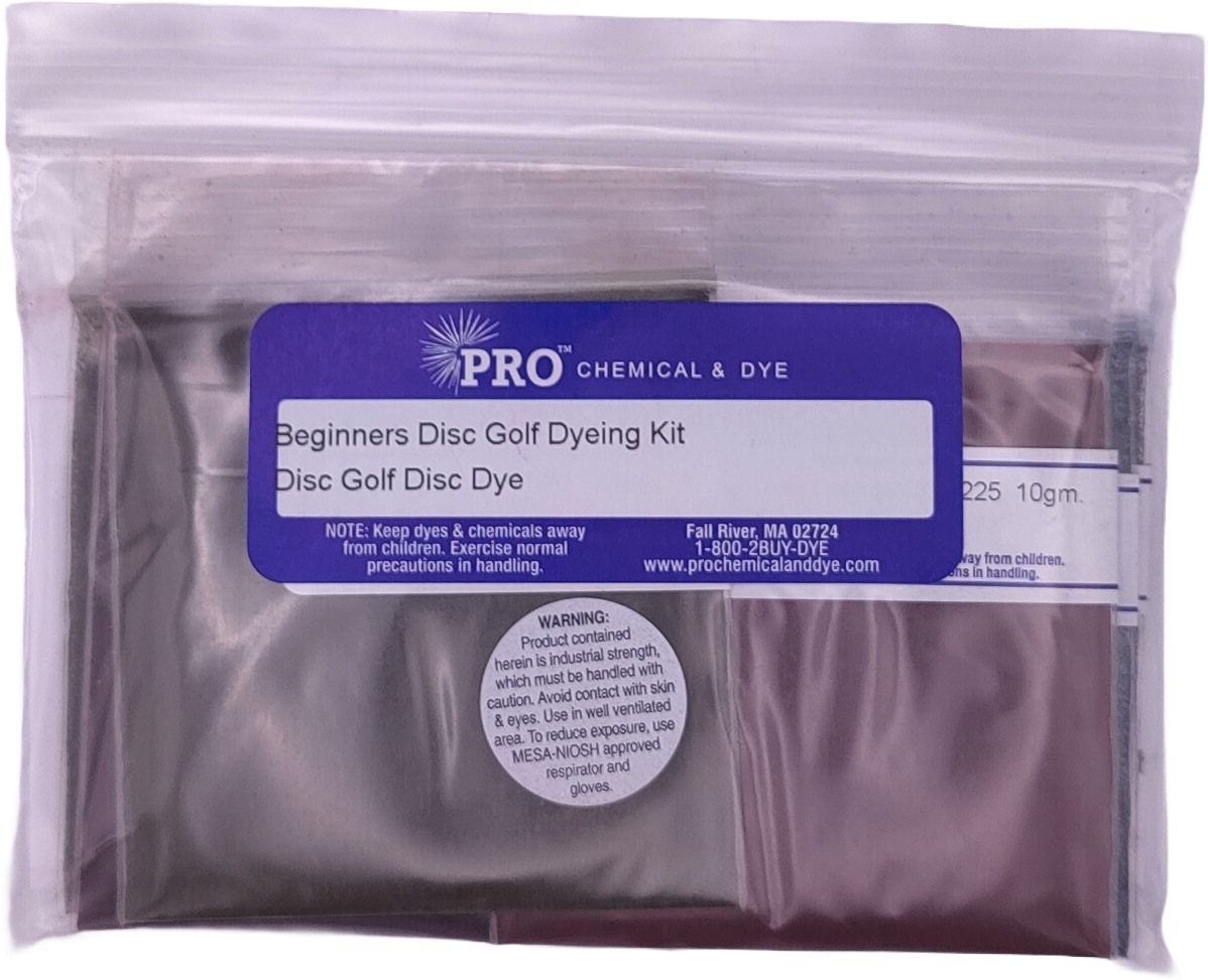 Pro Chemical Beginners Disc Golf Dyeing Kit