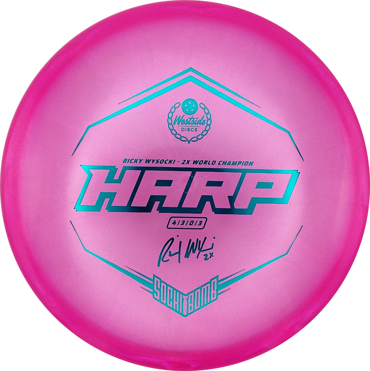 Westside Discs Harp VIP Ice Glimmer Ricky Wysocki Sockibomb Stamp