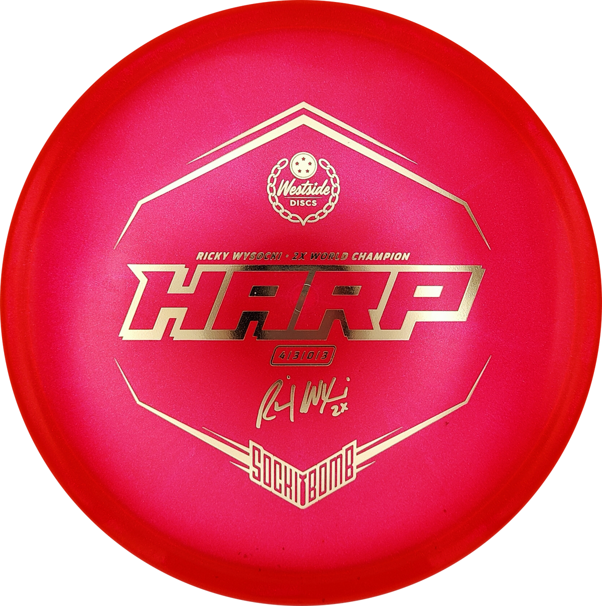 Westside Discs Harp VIP Ice Glimmer Ricky Wysocki Sockibomb Stamp