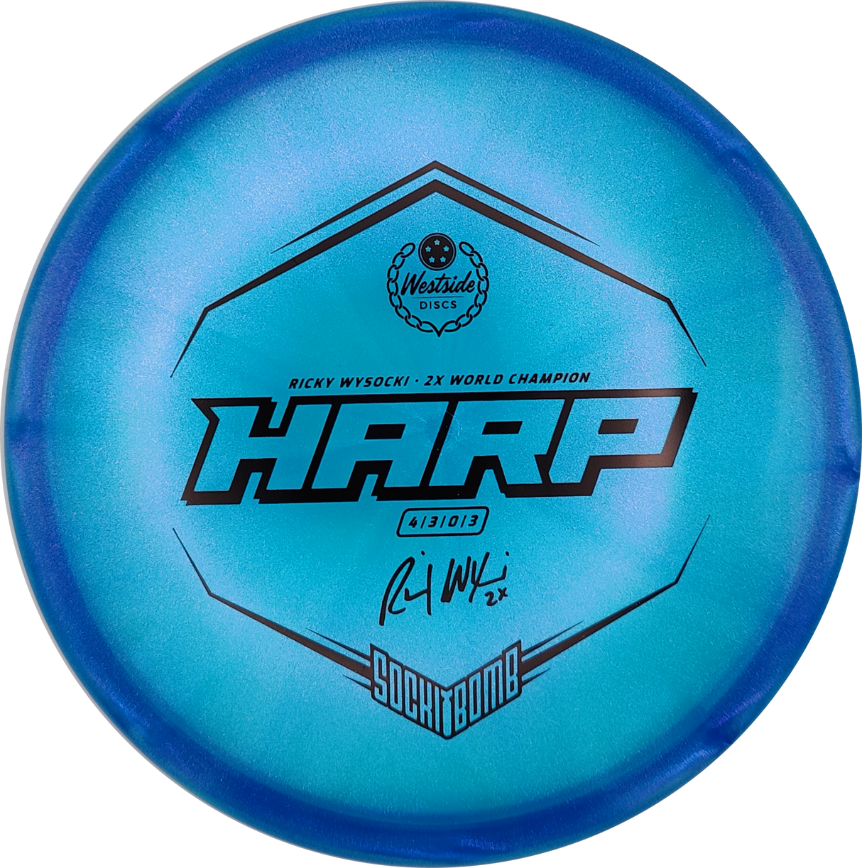 Westside Discs Harp VIP Ice Glimmer Ricky Wysocki Sockibomb Stamp