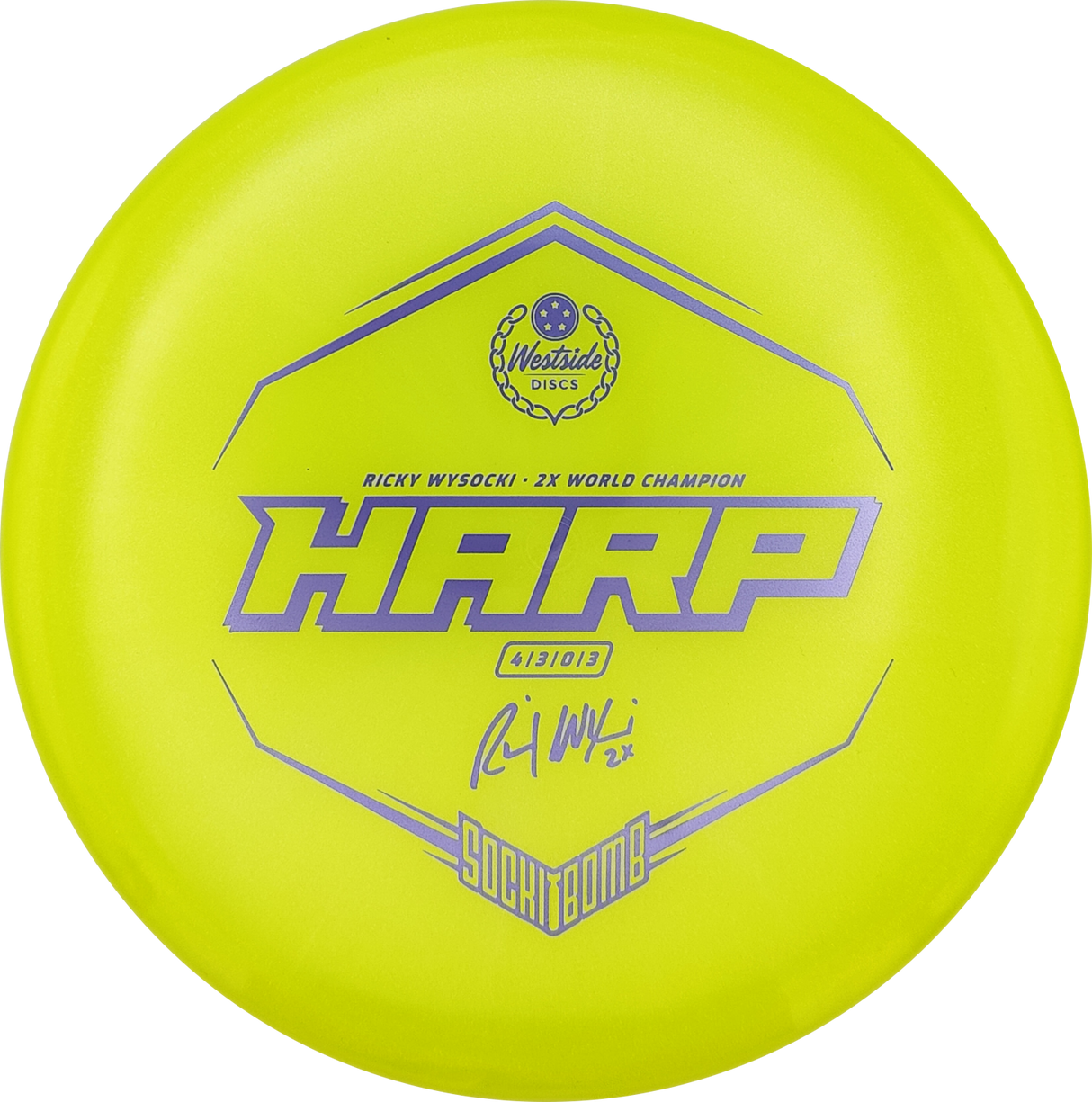 Westside Discs Harp VIP Ice Glimmer Ricky Wysocki Sockibomb Stamp