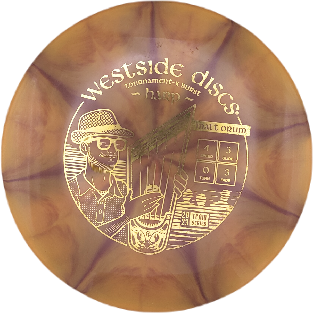 Westside Discs Harp Tournament X-Burst Matt Orum Team Series 2023 (Gebraucht: Zustand 9)