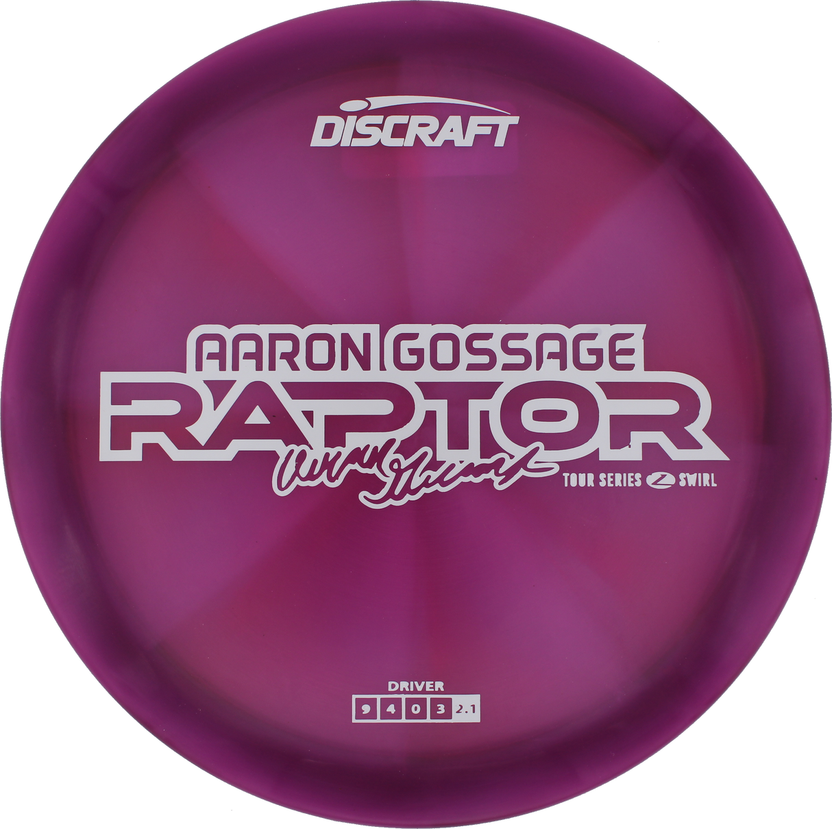 Discraft Raptor Z Swirl - 2025 Aaron Gossage Tour Series