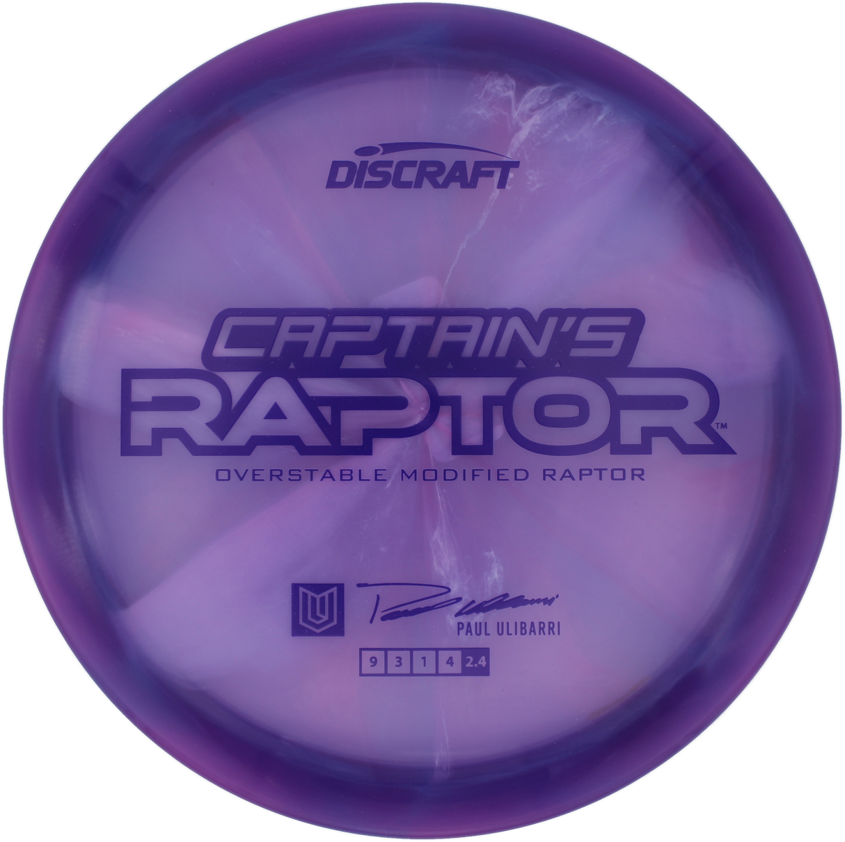 Discraft Captain's Raptor Z Swirl - 2025 Paul Ulibarri Tour Series