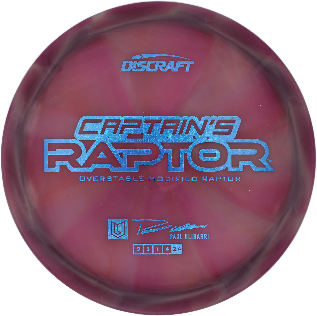 Discraft Captain's Raptor Z Swirl - 2025 Paul Ulibarri Tour Series