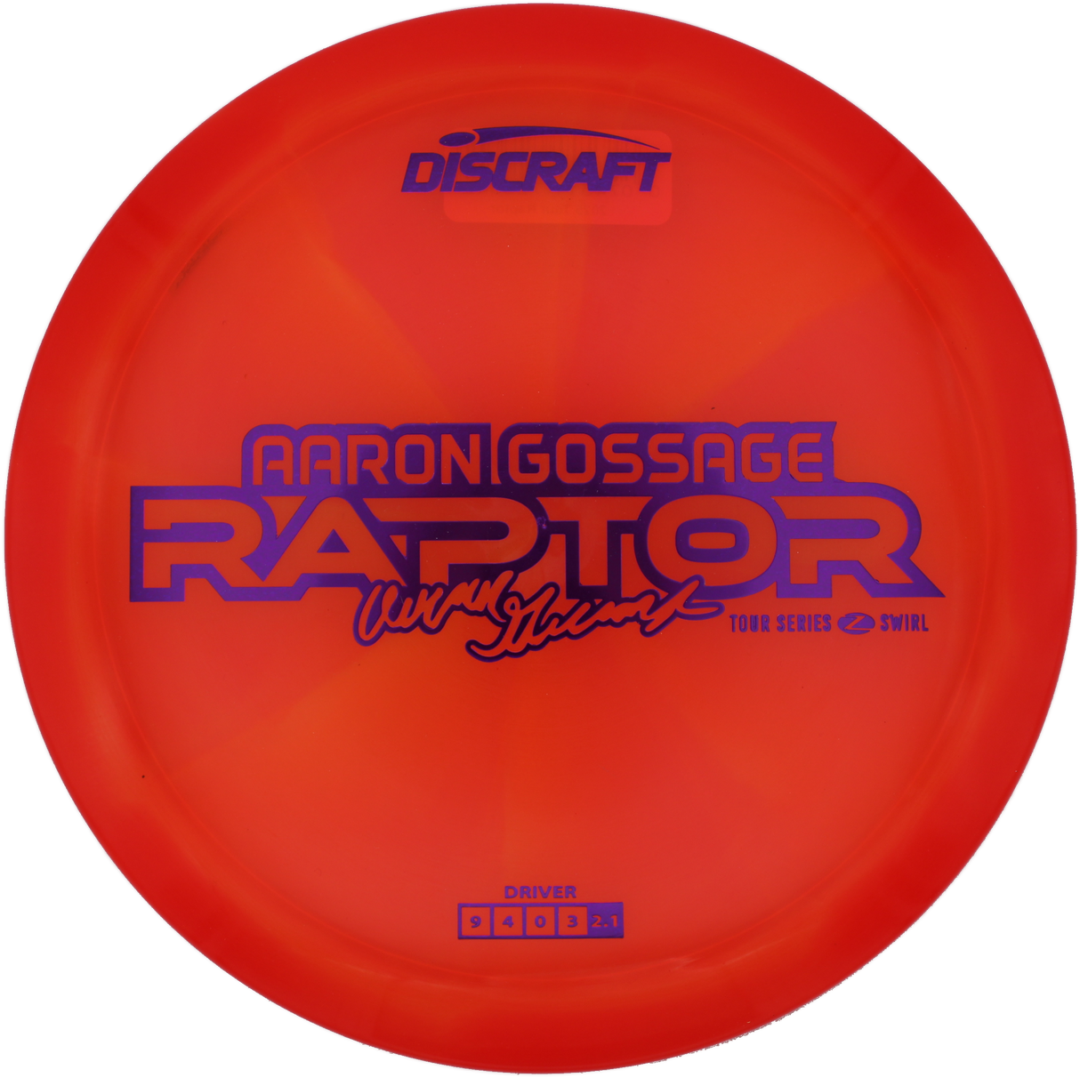 Discraft Raptor Z Swirl - 2025 Aaron Gossage Tour Series