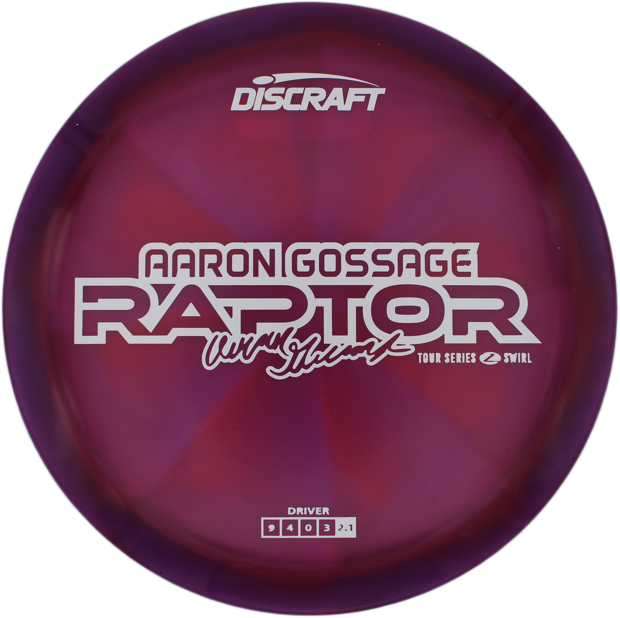 Discraft Raptor Z Swirl - 2025 Aaron Gossage Tour Series