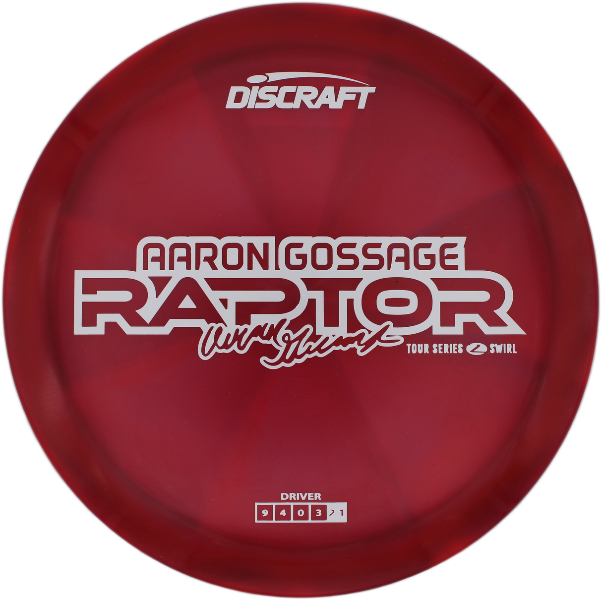 Discraft Raptor Z Swirl - 2025 Aaron Gossage Tour Series