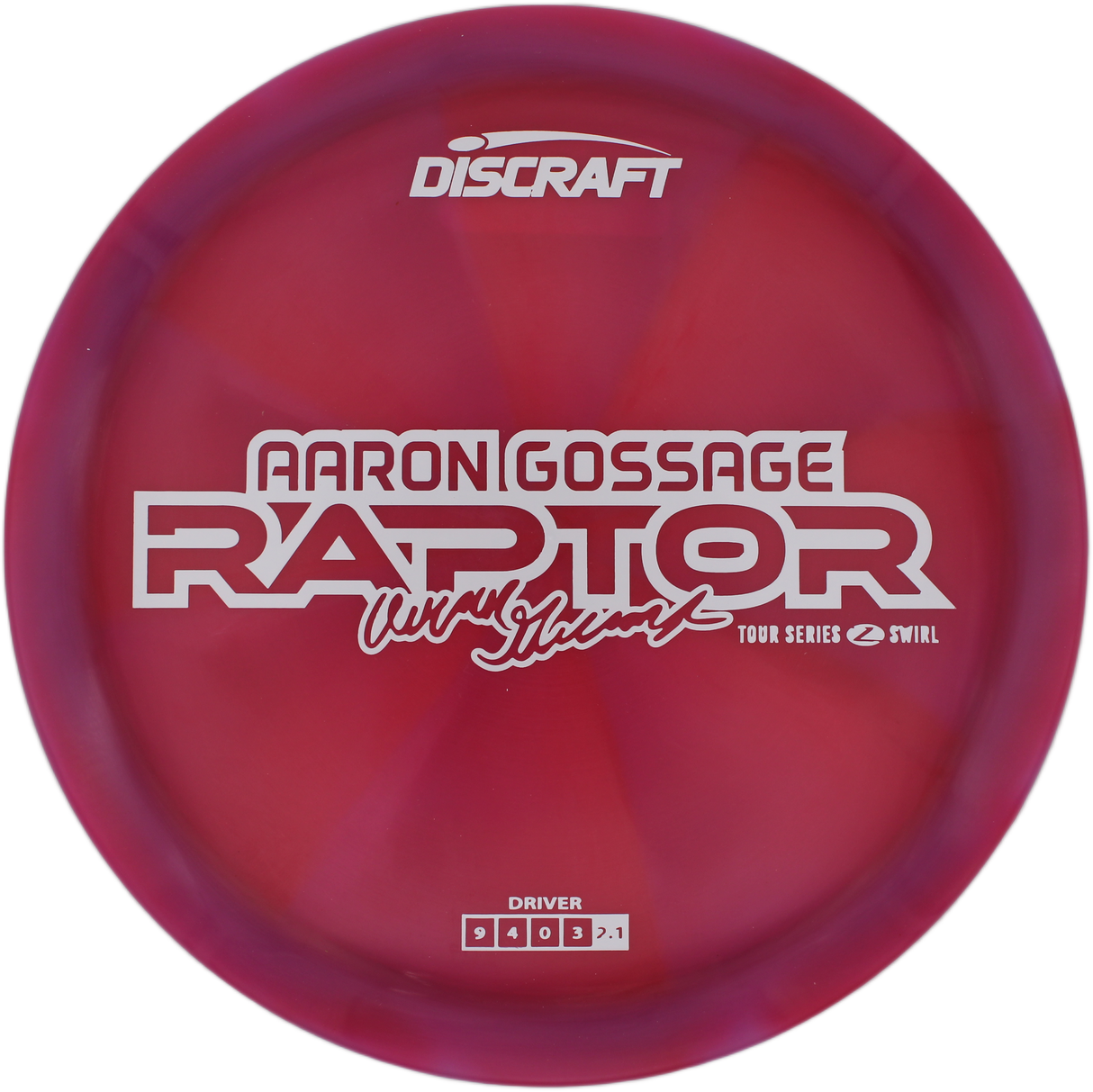 Discraft Raptor Z Swirl - 2025 Aaron Gossage Tour Series