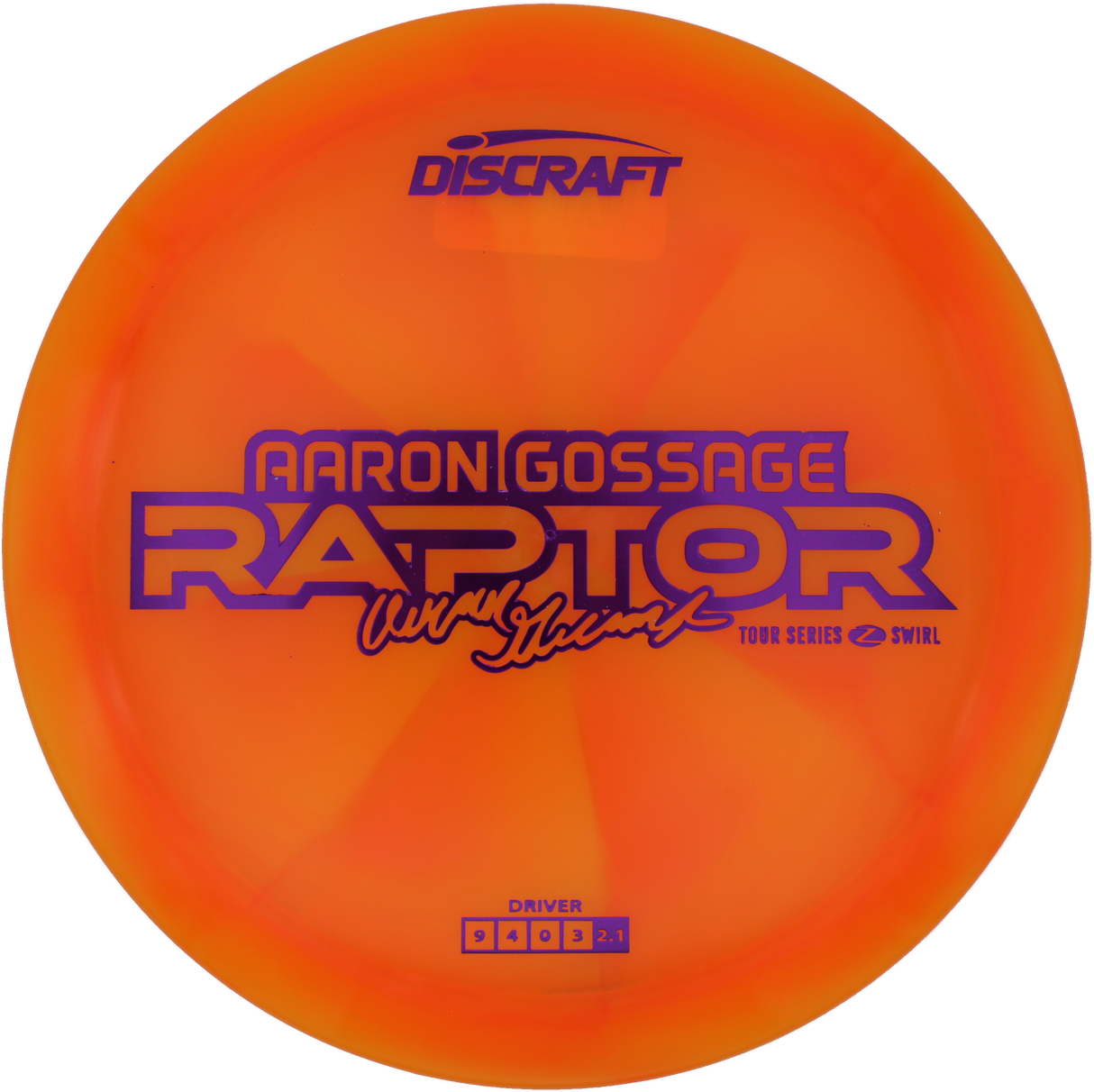 Discraft Raptor Z Swirl - 2025 Aaron Gossage Tour Series