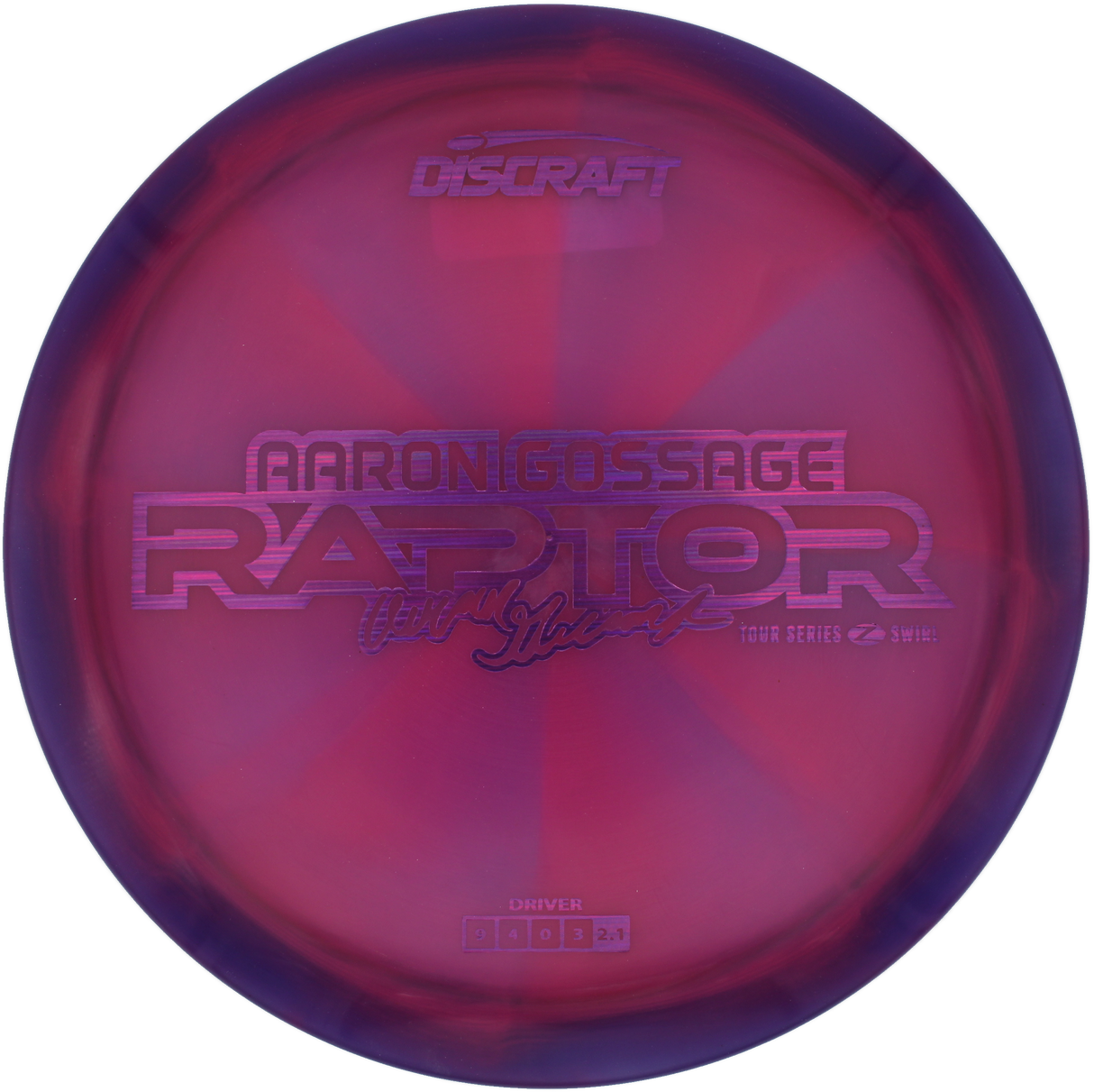 Discraft Raptor Z Swirl - 2025 Aaron Gossage Tour Series