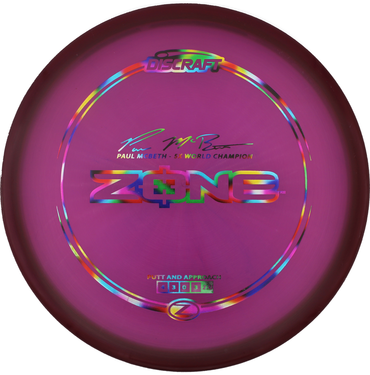 Discraft Zone Z - 5x World Champion Paul McBeth (Gebraucht: Zustand 8)