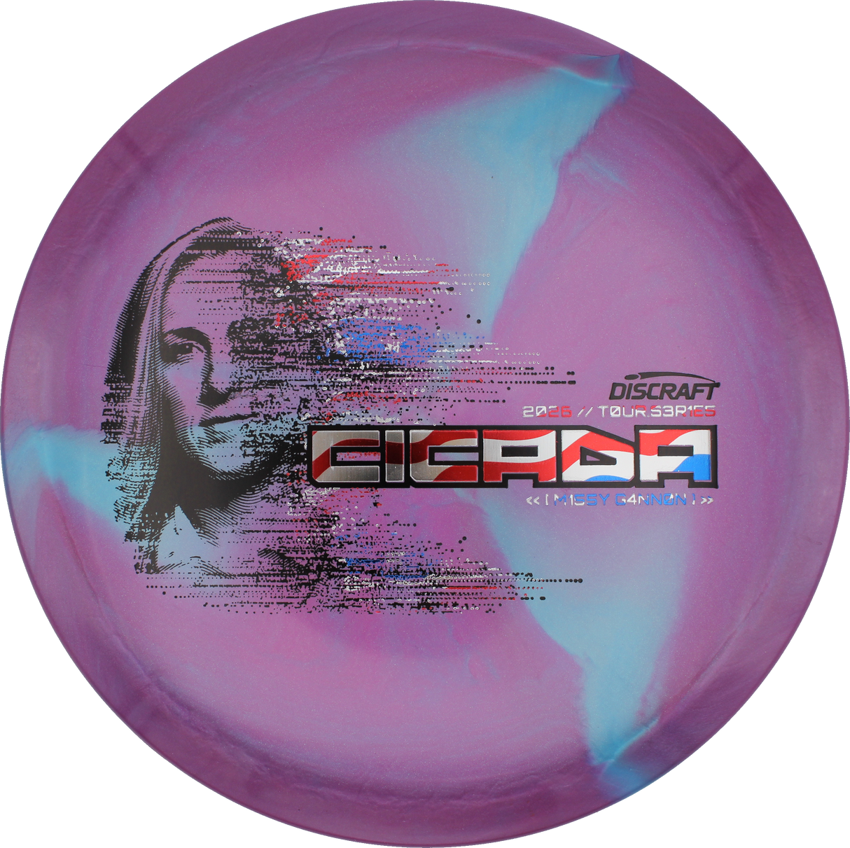 Discraft Cicada - Missy Gannon 2026 Tour Series | Titanium Big Z Swirl