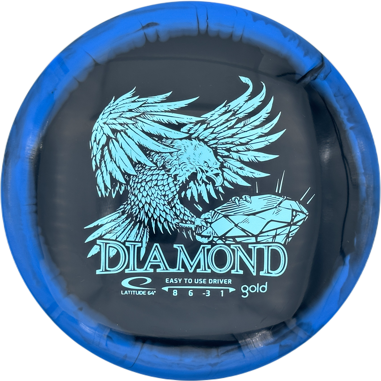 Latitude 64° Diamond Gold Orbit Inverted Stamp