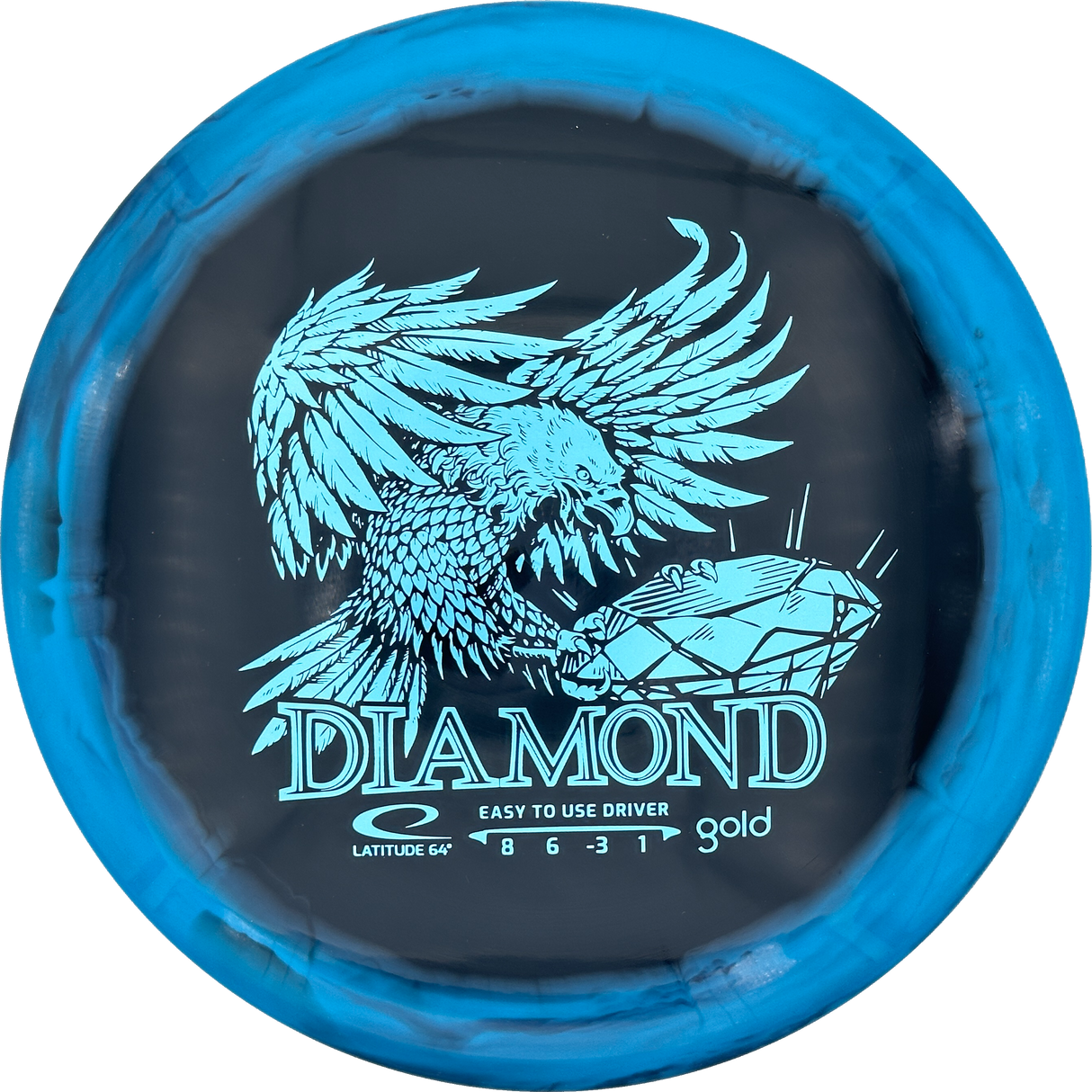 Latitude 64° Diamond Gold Orbit Inverted Stamp