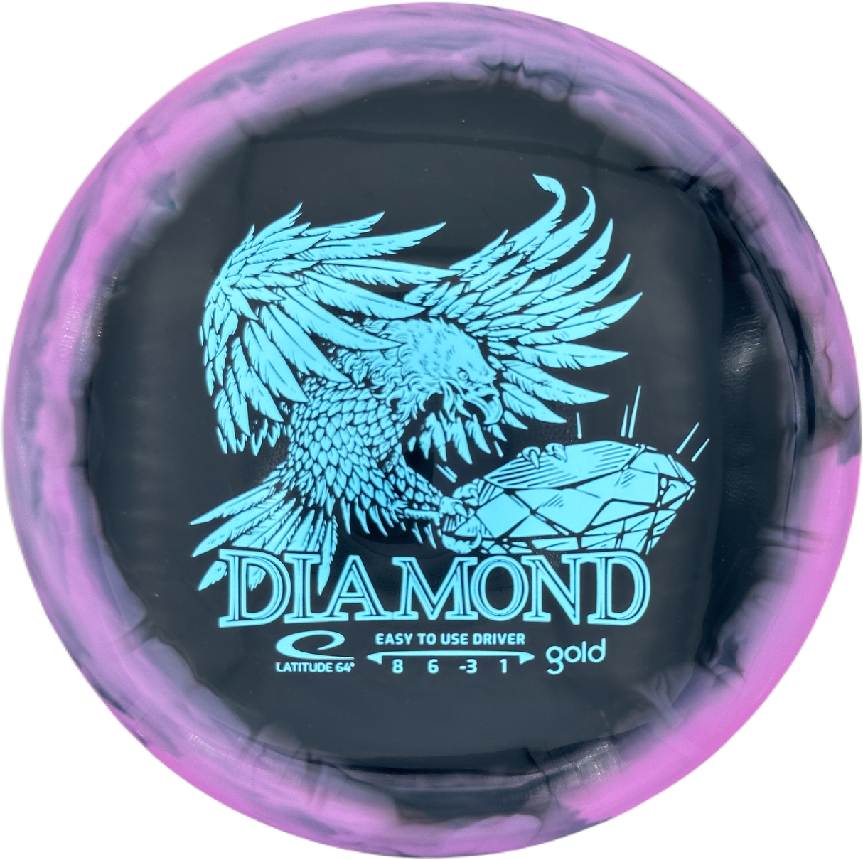 Latitude 64° Diamond Gold Orbit Inverted Stamp