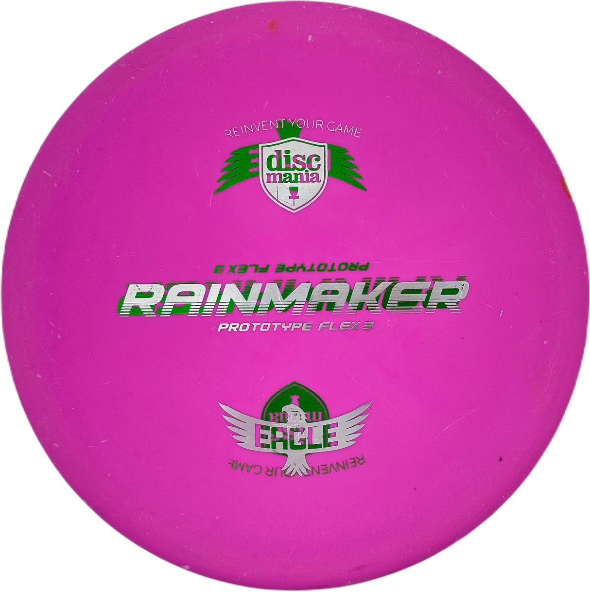 Discmania Rainmaker D-Line Glow Flex 3 Prototype Eagle McMahon Creator Series Misprint (Gebraucht: Zustand 6)