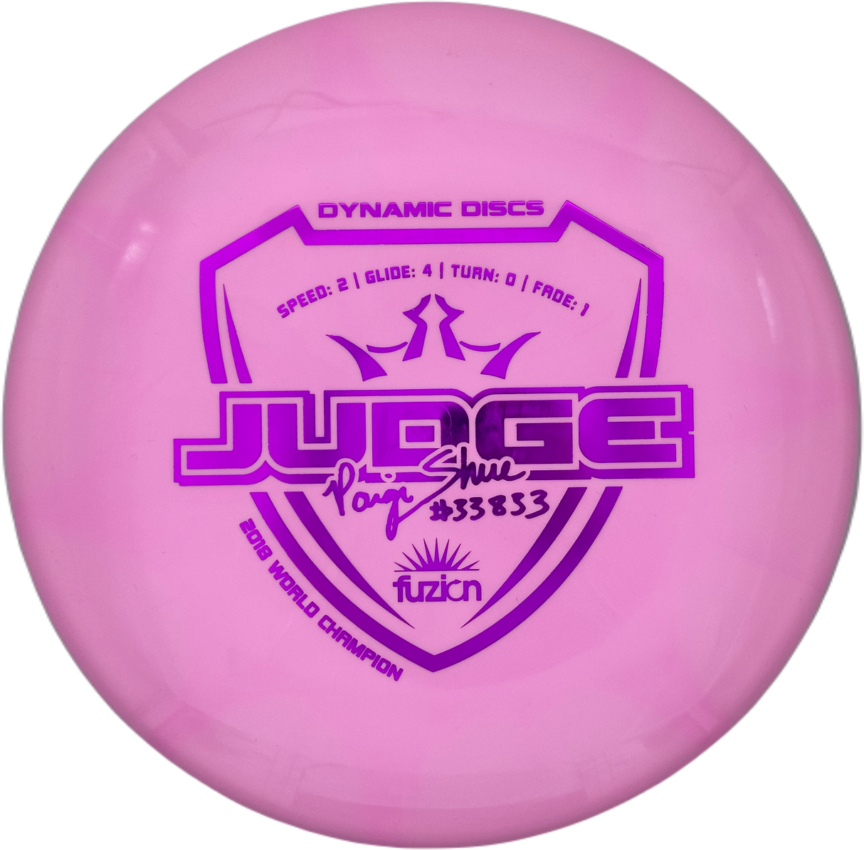 Dynamic Discs Judge Fuzion - Paige Shue (Gebraucht: Zustand 10)
