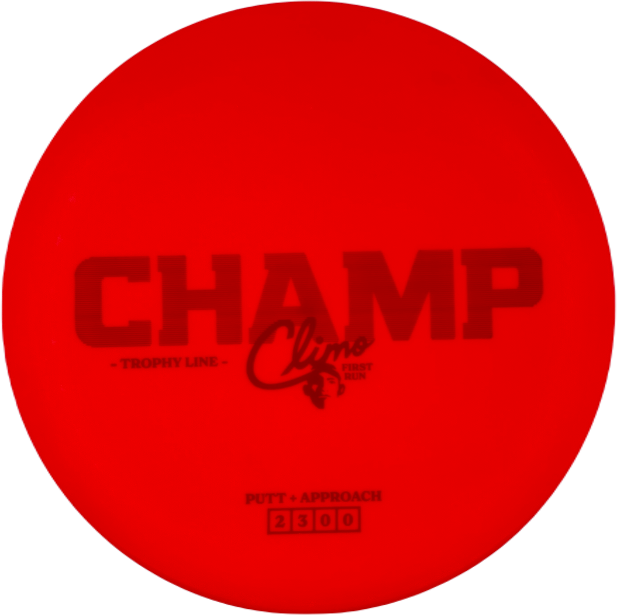 Climo Disc Golf Champ Trophy Line - First Run