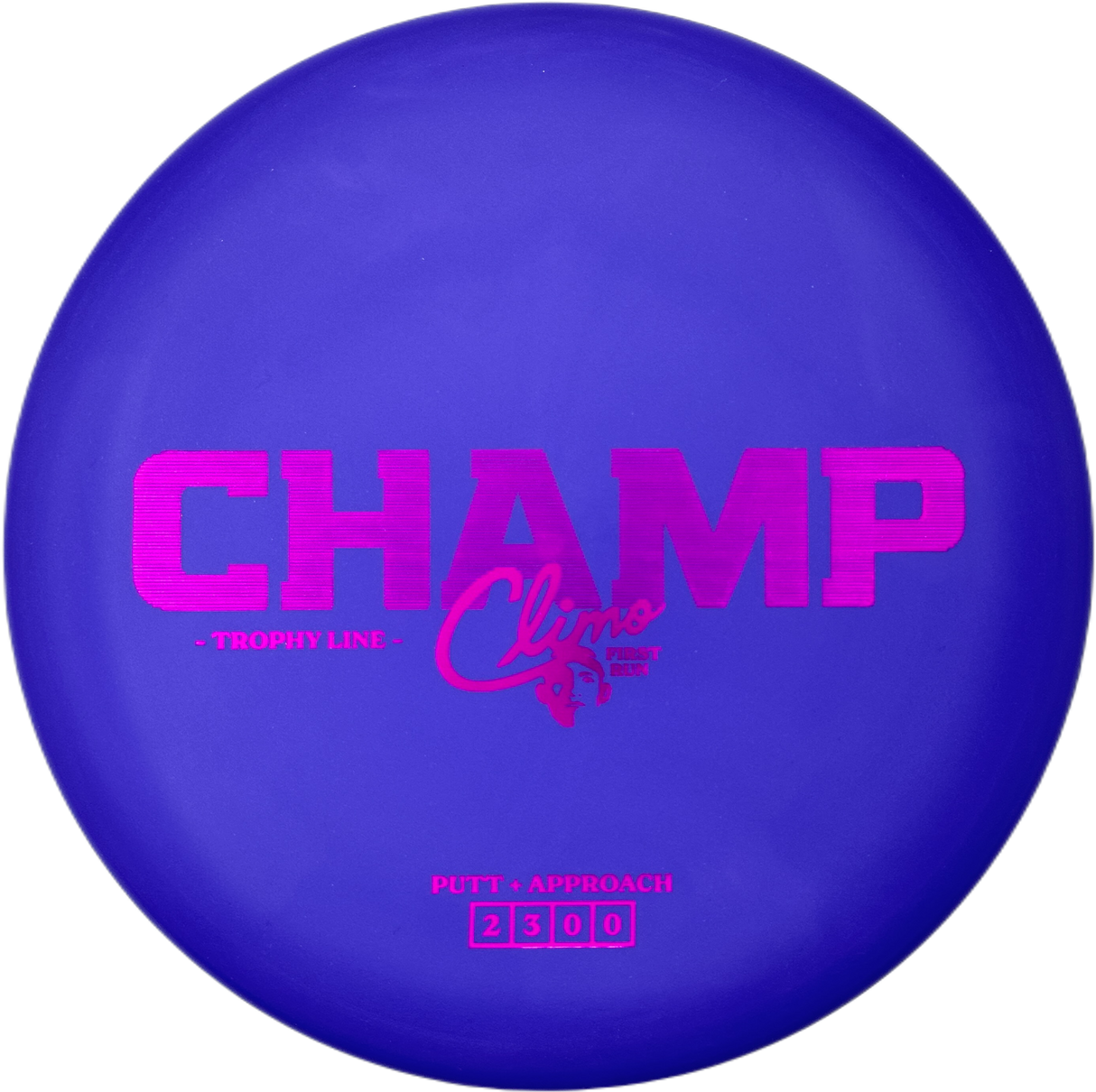 Climo Disc Golf Champ Trophy Line - First Run