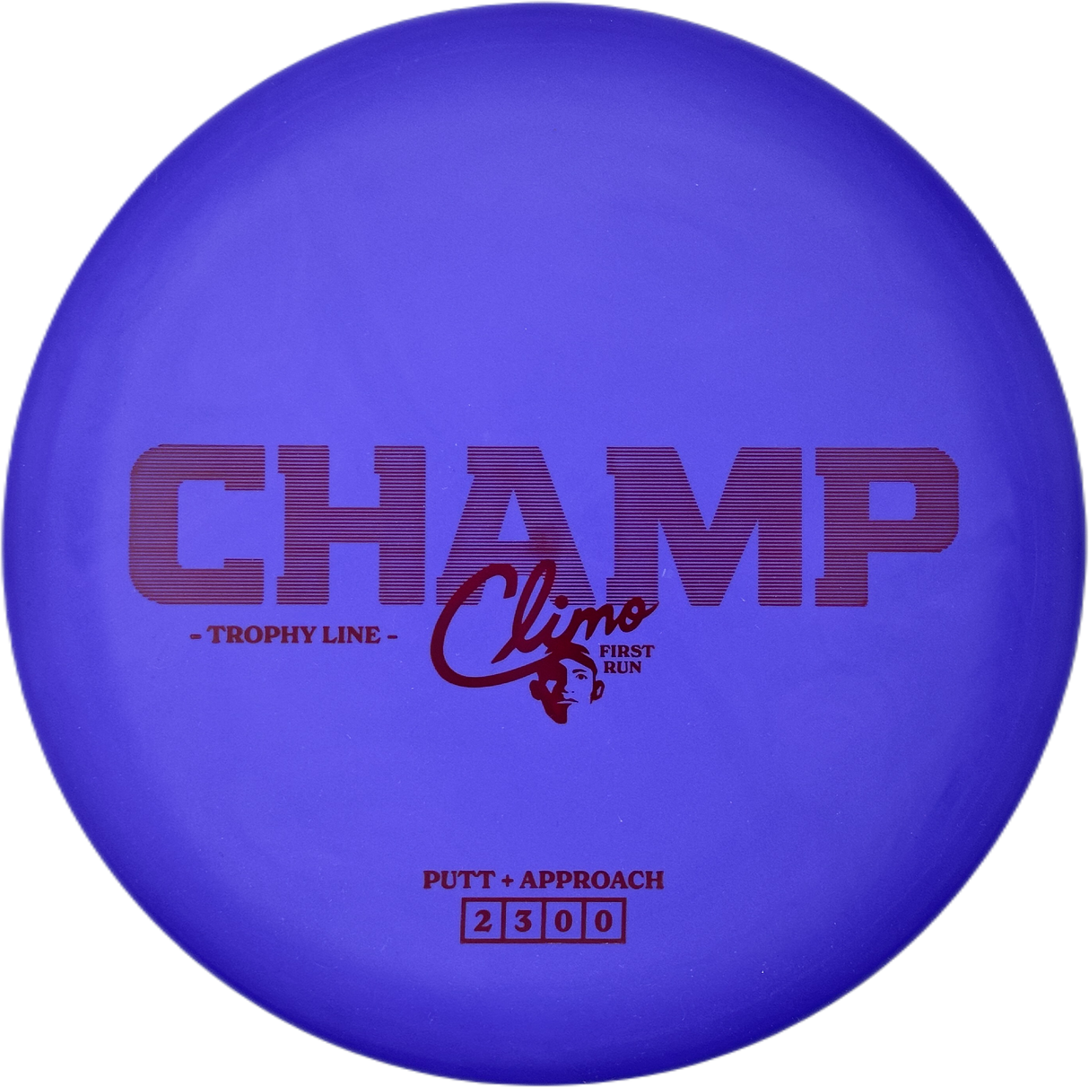Climo Disc Golf Champ Trophy Line - First Run