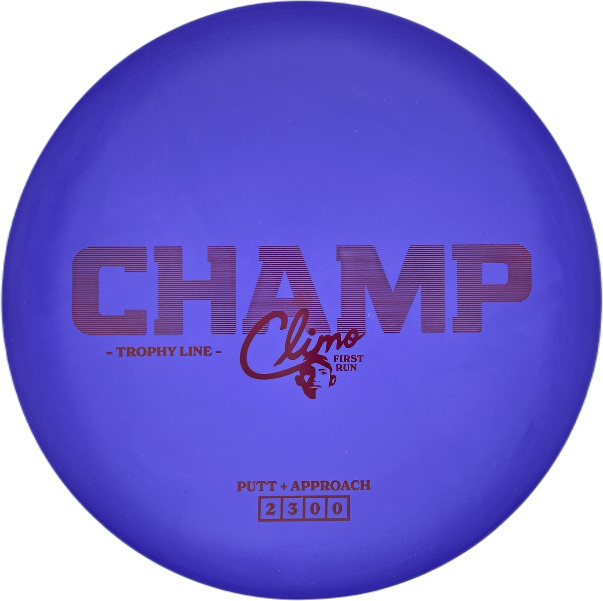Climo Disc Golf Champ Trophy Line - First Run