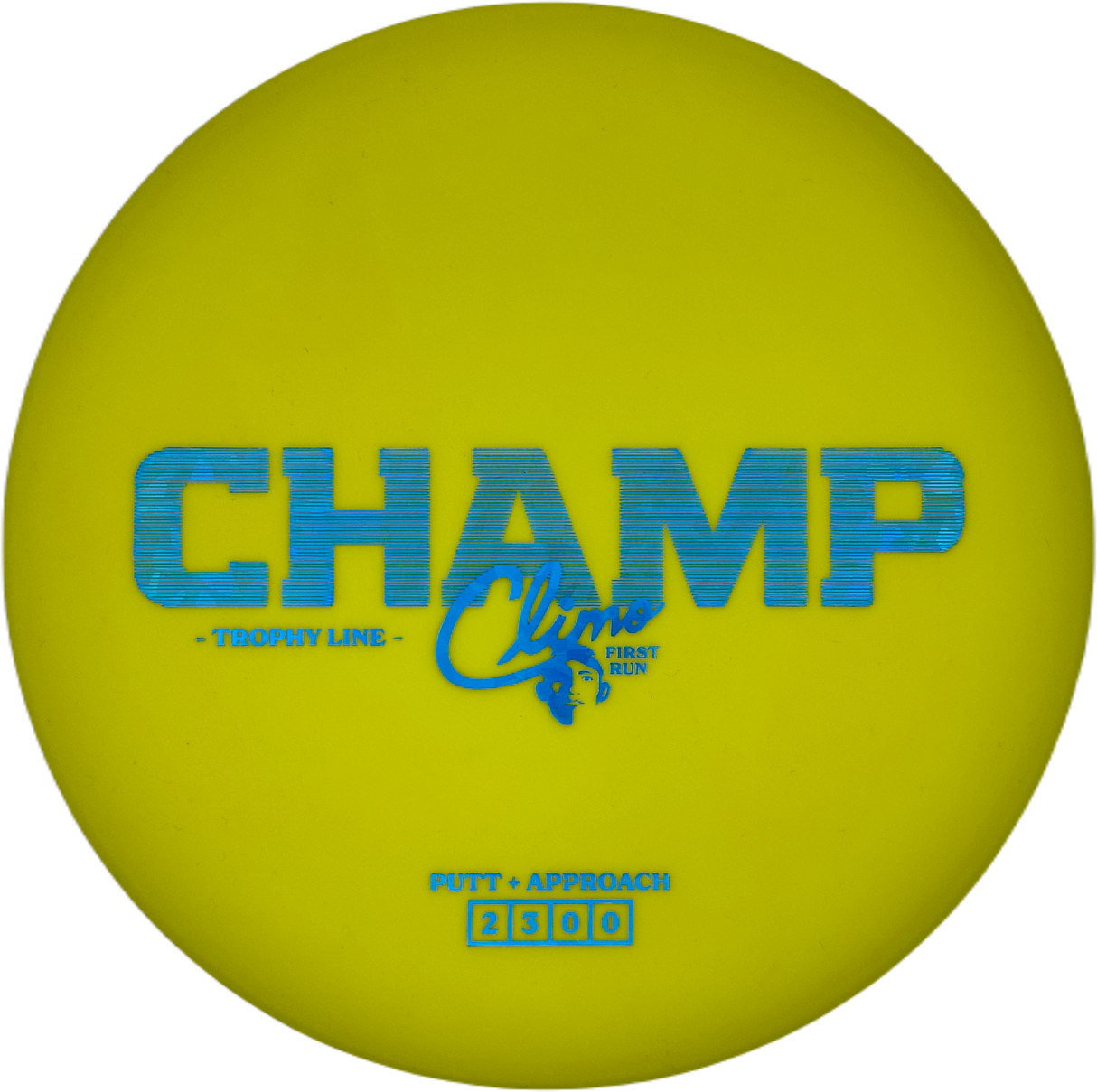 Climo Disc Golf Champ Trophy Line - First Run
