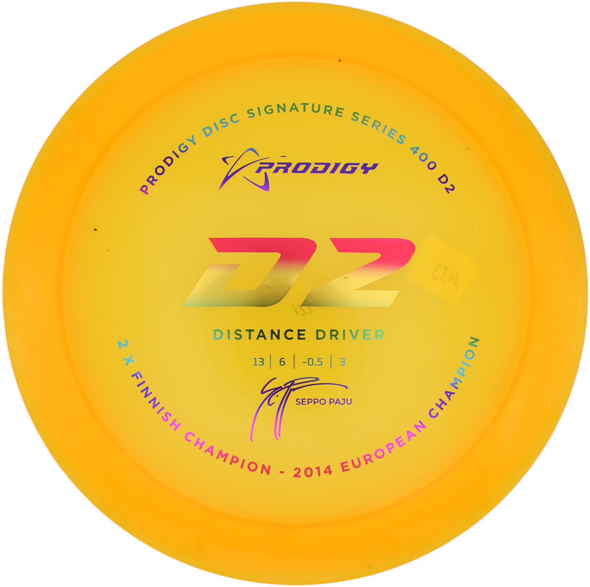 Prodigy Disc D2 - Seppo Paju 2x Finnish Champion | 400 | Gebraucht: Zustand 9 |
