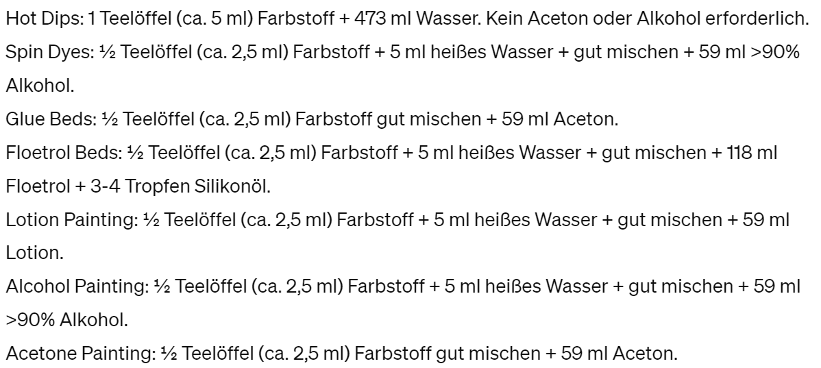 Pro Chemical Disc Golf Dye - Farbe 28g