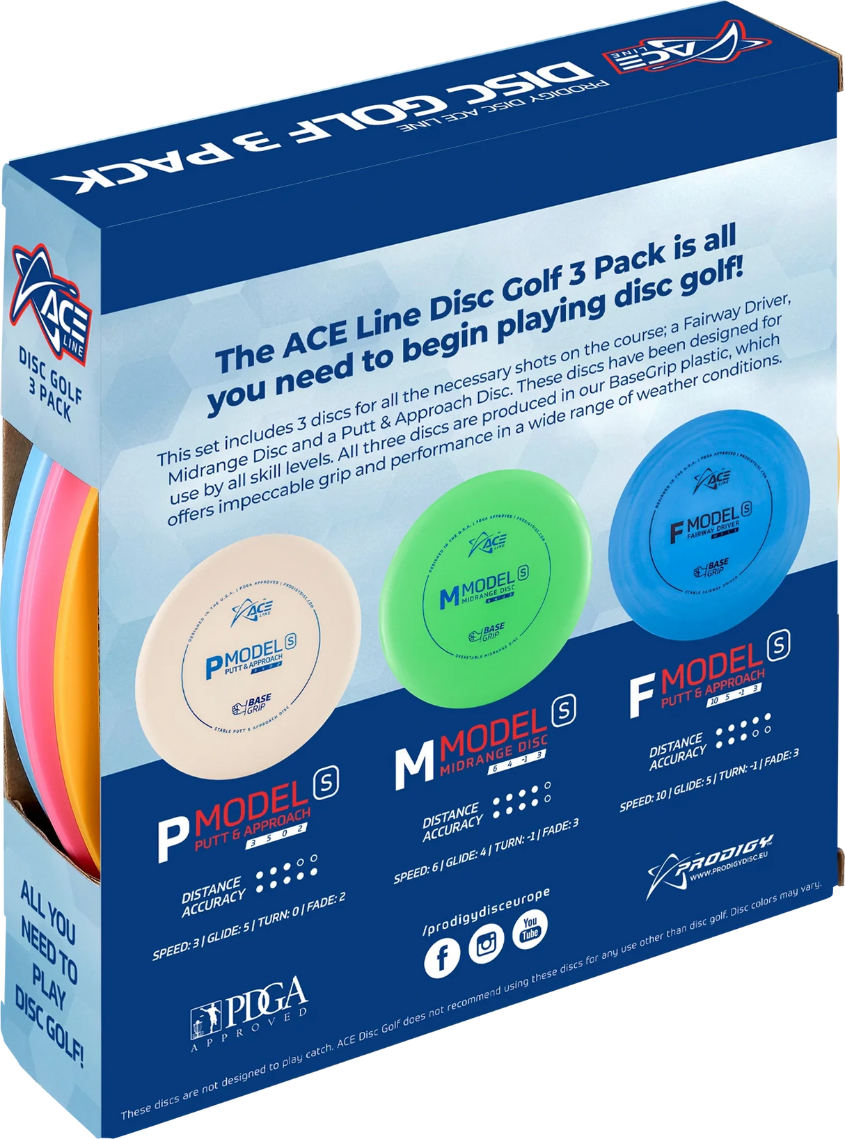 ACE Line Disc Golf 3 Pack