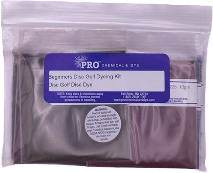 Pro Chemical Beginners Disc Golf Dyeing Kit