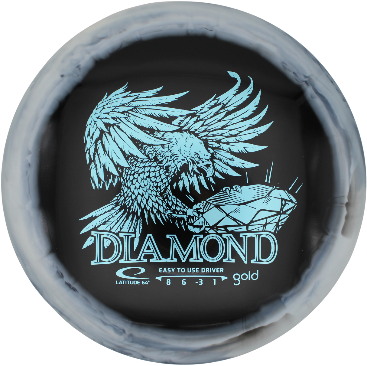 Latitude 64° Diamond Gold Orbit Inverted Stamp
