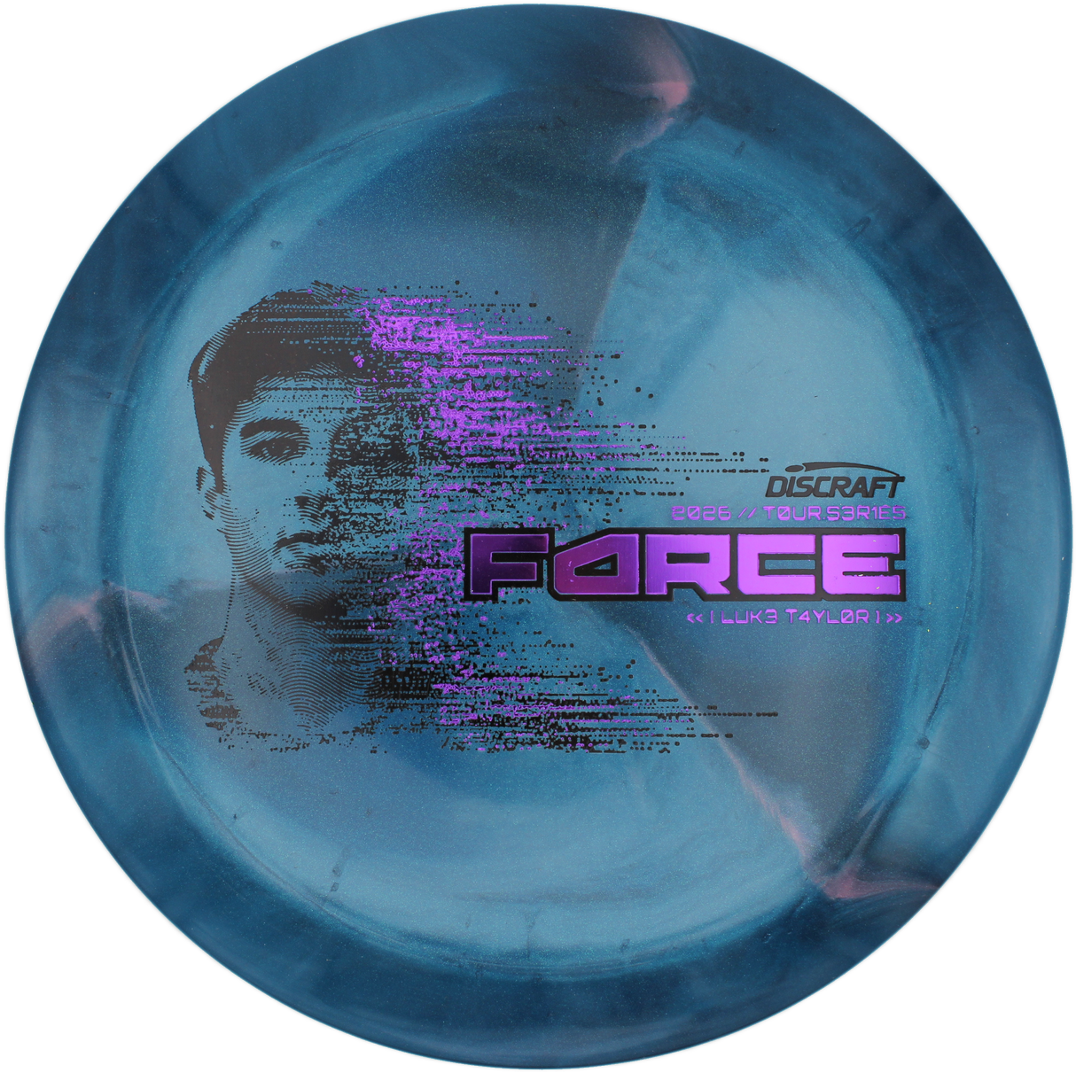 Discraft Force - Luke Taylor 2026 Tour Series | Titanium Big Z Swirl