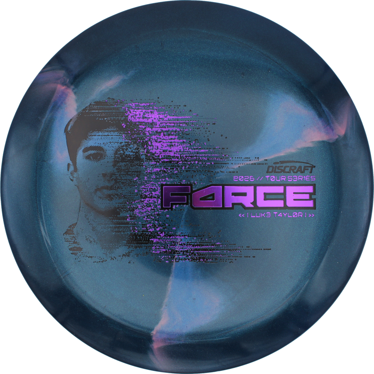 Discraft Force - Luke Taylor 2026 Tour Series | Titanium Big Z Swirl
