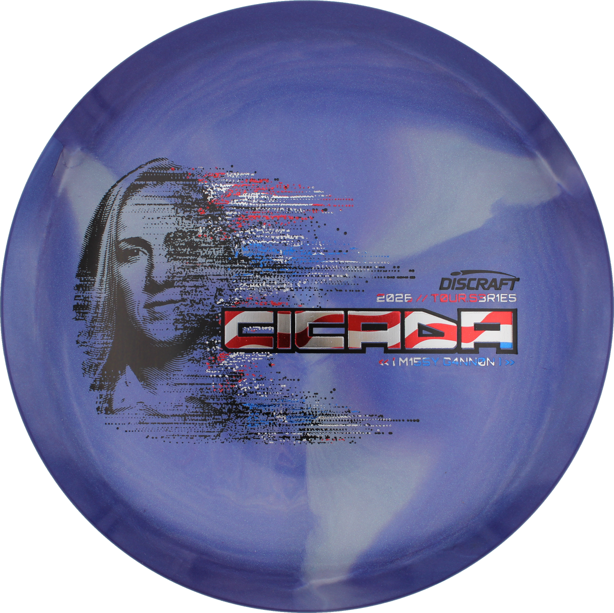 Discraft Cicada - Missy Gannon 2026 Tour Series | Titanium Big Z Swirl