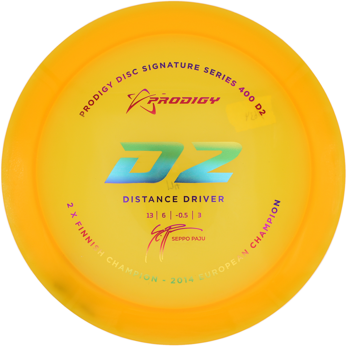 Prodigy Disc D2 - Seppo Paju 2x Finnish Champion | 400 | Gebraucht: Zustand 8 |