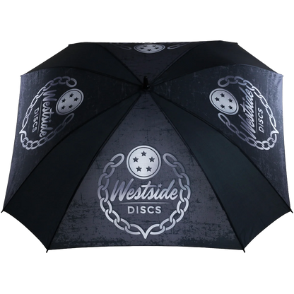 Westside Discs Regenschirm 60" Arc Umbrella Brushed Aluminium